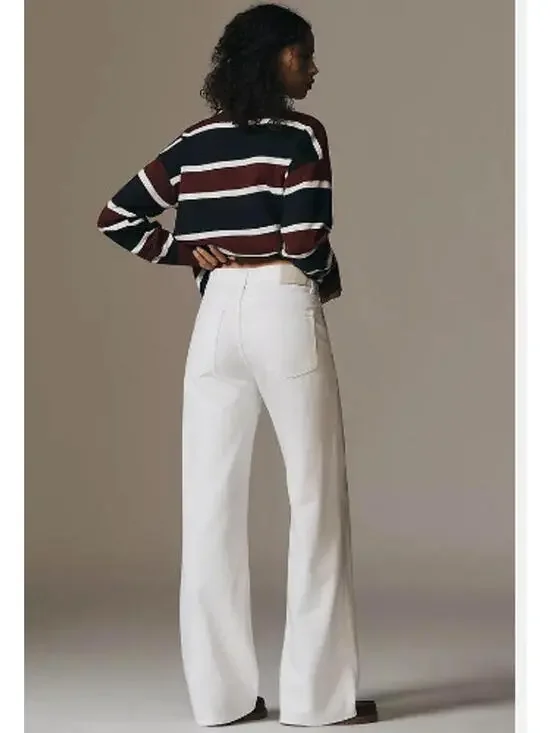 Citizens Of Humanity Annina Trouser Jeans Soft White Size 33 NWT $228msrp - Picture 2 of 14